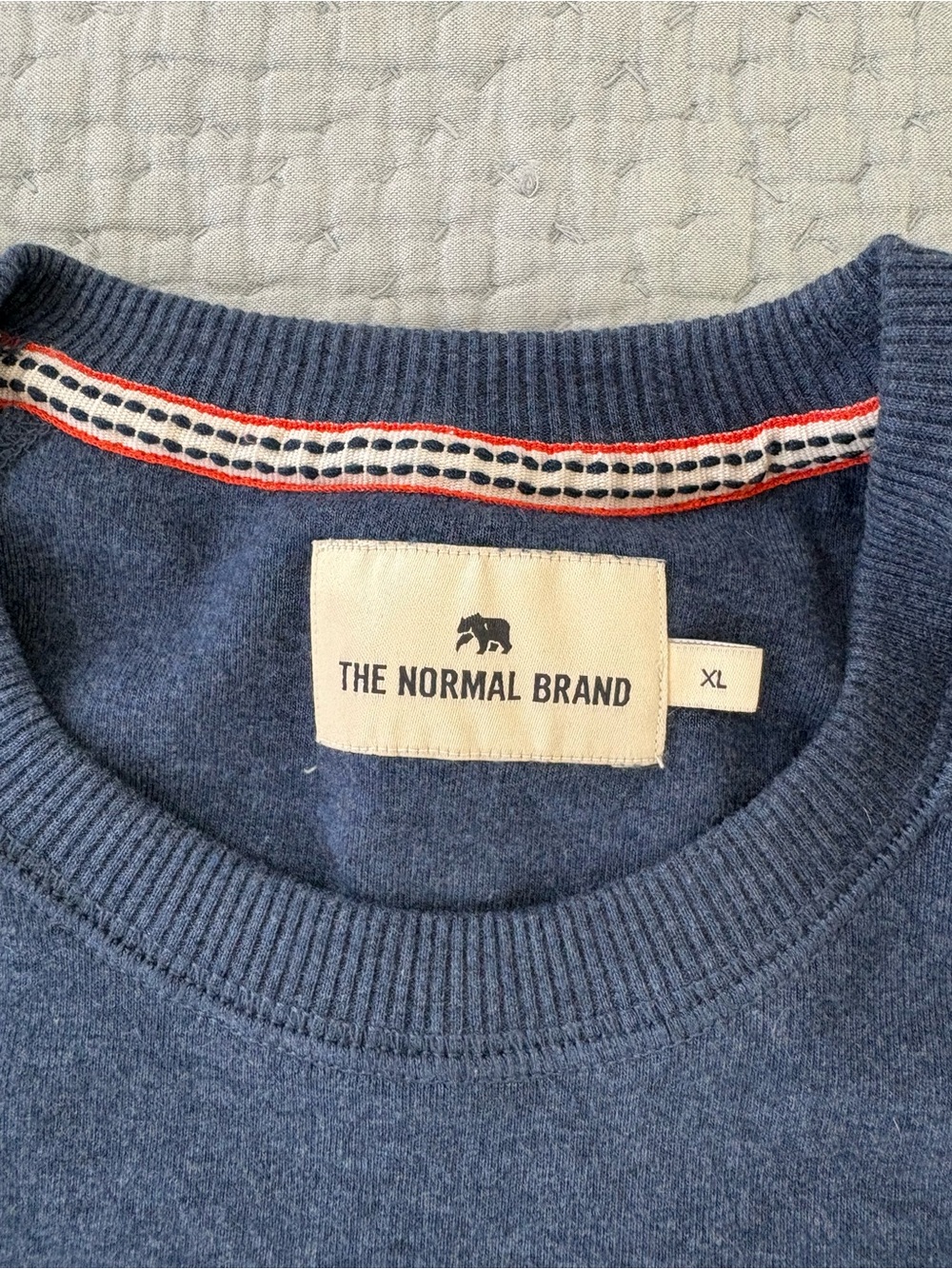 The Normal Brand Blue Crewneck Sweater/Sweatshirt